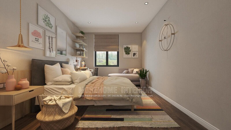 Thiết kế nội thất phòng ngủ cho con gái đẹp, hiện đại, độc đáo. Mẫu thiết kế nội thất chung cư đẹp