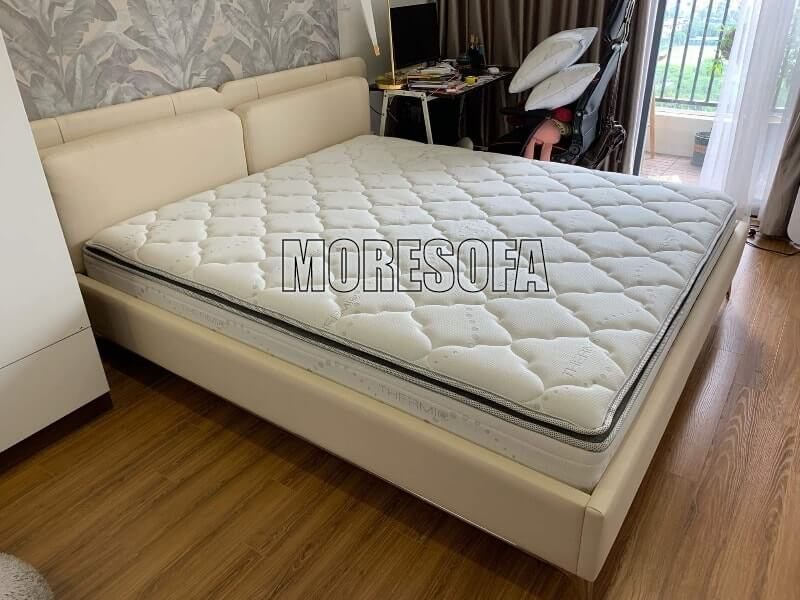 Mẫu thiết kế giường ngủ hiện đại phù hợp với phòng ngủ chung cư,nhà phố, .. diện tích vừa và nhỏ- MHG 0006