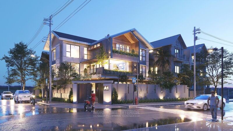 Thiết kế kiến trúc biệt thự đẹp theo phong cách hiện đại đầy ấn tượng